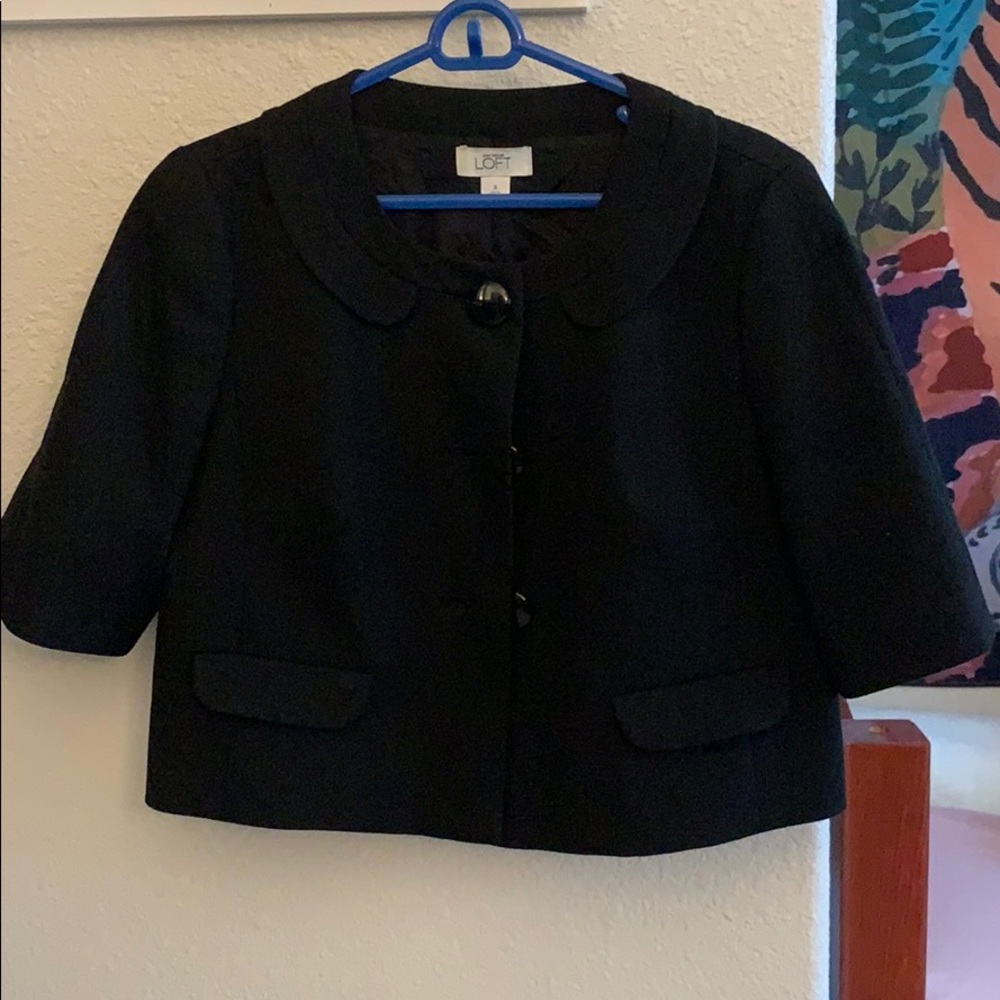 Ann Taylor Loft Short Sleeve Blazer